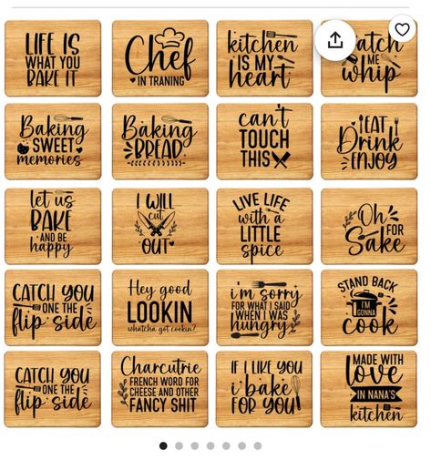 Baking Svg, Laser Engraving Ideas, Board Crafts, Wood Burning Ideas, Engraving Ideas, Sweet Drinks, Laser Ideas, Board Quotes, French Words