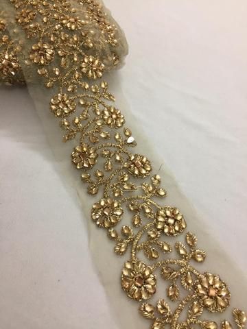 Buy laces, saree laces and borders online – Akrithi Indian Laces Border Embroidery, Work On Saree Borders, Lace For Blouse Border, Saree Lace Border Ideas, Laces For Sarees Border, Embroidery Lace Border Design, Lace For Saree Border, Saree Lace Border Design, Saree Border Designs Lace