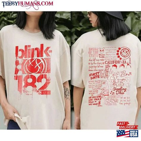 Bli Nk 182 Rock Band World Tour 2023 2 Sides T-Shirt Vintage Music Merch Sweatshirt Classic Check more at https://teebyhumans.com/product/bli-nk-182-rock-band-world-tour-2023-2-sides-t-shirt-vintage-music-merch-sweatshirt-classic/ Band Tour Tshirt, Musician Merch, Band Merch Design, Festival Merch, Place Poster, Bbq Festival, Music Merch, T Shirt World, Shirt Design Inspiration