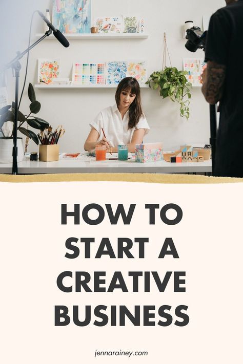 Looking to start a creative business? Here's the ultimate list of things you need to have to get your career as an entrepreneur off the ground! Business Workshop Ideas, How To Start A Creative Business, Starting An Art Business From Home, Creative Entrepreneur Aesthetic, Creative Library, Jenna Rainey, Clay Frame, Creative Business Plan, Artist Workspace