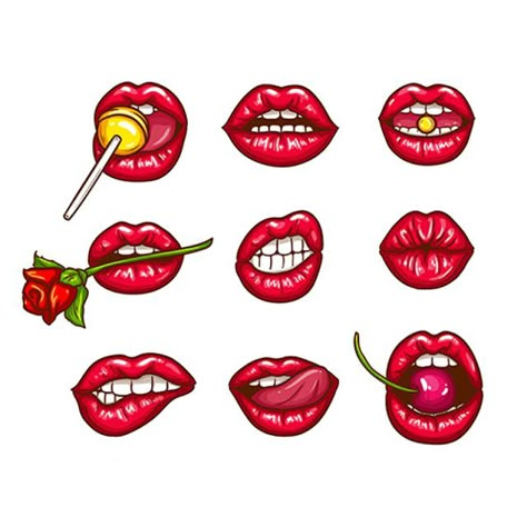 Expressions Illustration, Pop Art Icons, Drawing Cherry, Teeth Vector, Lips Vector, Image Girly, Women Vector, Lips Illustration, Pop Art Lips