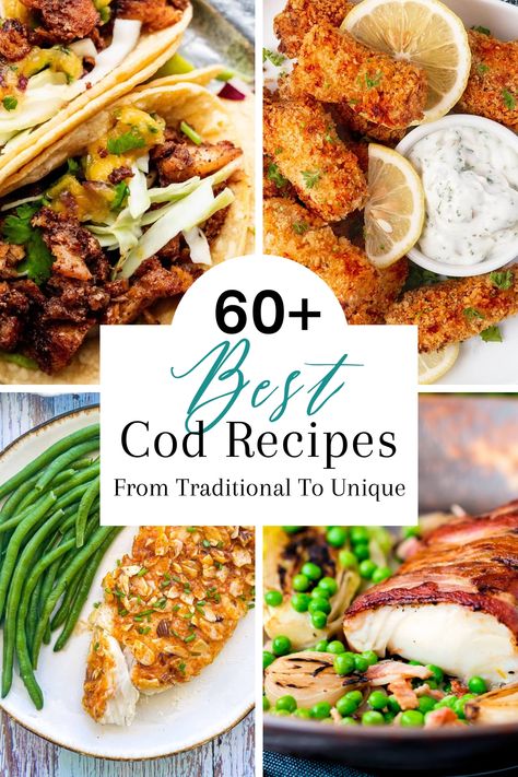 60 Best Cod Recipes From Traditional To Unique - West Coast Kitchen Garden Cod Stew Recipes, Pacific Cod Recipes Healthy, Cod Meal Ideas, Recipes With Cod Fillets, Frozen Cod Fish Recipes, Pacific Cod Recipes, Healthy Cod Recipes, Best Cod Fish Recipes, Greek Cod