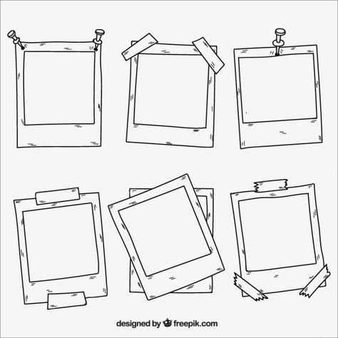 More than 3 millions free vectors, PSD, photos and free icons. Exclusive freebies and all graphic resources that you need for your projects Frame For Notes, Polaroid Photo Drawing, Drawing Of Picture Frame, How To Make Project File, Photo Collection, Photo Drawing, Polaroid Frame Drawing, Drawing Of A Picture Frame, Polaroid Doodle