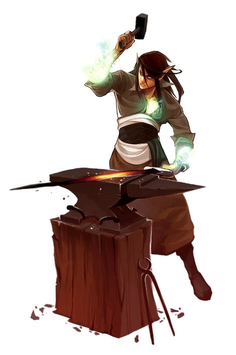 Male Elf Cleric Magical Blacksmith or Weaponsmith - Pathfinder PFRPG DND D&D 3.5 5th ed d20 fantasy Elf Blacksmith, Dnd Elves, Pathfinder Character, Heroic Fantasy, Male Character, Fantasy Races, Dungeons And Dragons Characters, Dnd Art, Fantasy Male