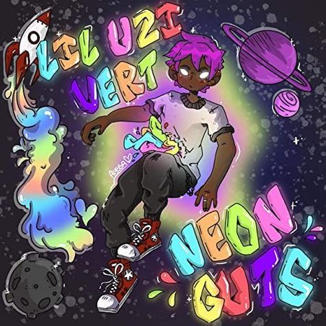 Neon Guts, Lil Uzi, Lil Uzi Vert, Neon, Anime, Quick Saves, Art