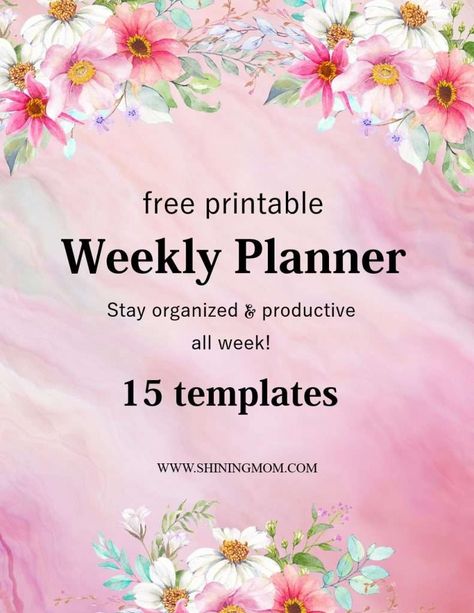 free-weekly-planner-templates Online Weekly Planner, Free Printable Weekly Planner Template, Free Weekly Planner Templates, Free Weekly Planner, Printable Day Planner, Best Weekly Planner, Weekly Planner Print, Beautiful Templates, Weekly Planner Free Printable