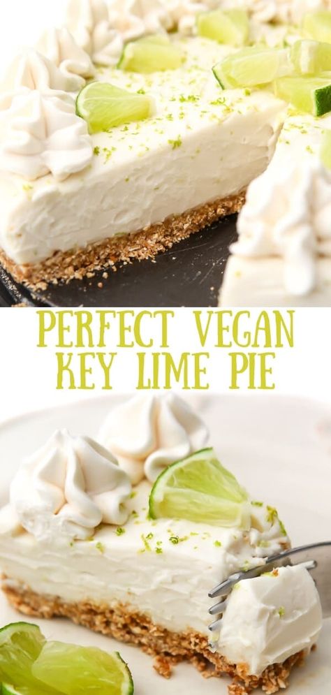 Avocado Key Lime Pie, Elegant Vegan Desserts, Gf Desserts For A Crowd, Vegan Lime Recipes, Vegan Tarts Desserts, Vegan Southern Food, Vegan Summer Desserts, Vegan Pie Recipes, Vegan Key Lime Pie Recipe