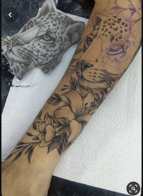 Forearm Cover Up Tattoos, Underarm Tattoo, Body Tattoo Design, Leopard Tattoos, Mommy Tattoos, Tasteful Tattoos, Tattoos For Black Skin, Pretty Tattoos For Women, Dope Tattoos For Women