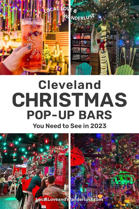 Cleveland Christmas Pop-Up Bars You Need to See in 2023 » Local Love & Wanderlust | Cleveland-Based Travel & Lifestyle Blog Cleveland Christmas, Magical Train, Things To Do In Ohio, Christmas Story House, Christmas Ale, Cleveland Metroparks, Tower City, Cuyahoga Valley National Park, Downtown Cleveland