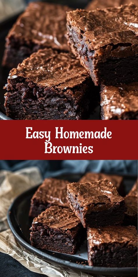 Learn to make delicious brownies from scratch with this simple recipe! Homemade Brownies 9x13 Pan, Made From Scratch Brownies, Easy Homemade Brownies From Scratch, How To Make Brownies From Scratch, Quick And Easy Brownie Recipe, Brownie Recipes Without Chocolate Chips, Home Made Brownies From Scratch, Homemade Brownies Recipe From Scratch, Brownie Recipes From Scratch