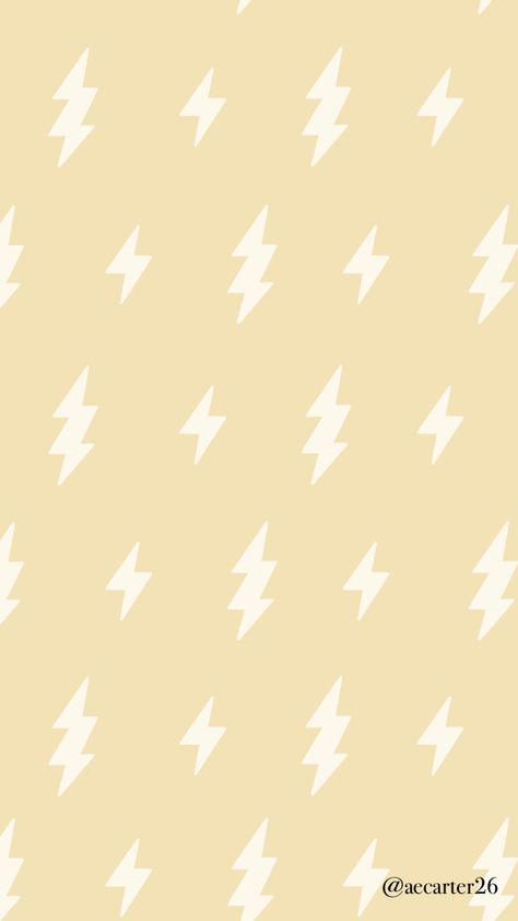 Lightning Bolt Wallpaper, Bolt Wallpaper, Preppy Aesthetic Wallpaper, Yellow Lightning, Disney Characters Wallpaper, Pastel Poster, Iphone Wallpaper Ios, Cute Patterns, Wallpaper Doodle