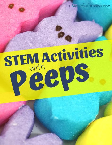 Easter STEM Activities: Peep Science Experiments Peeps Science Experiment, Easter Science Experiments, Easter Stem Activities, Spring Stem Activities, Easter Homeschool, Easter Stem, Easter Science, Simple Easter Eggs, Stem Activities For Kids