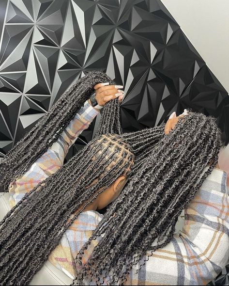 Trending Hairstyles 2023 Women, Distress Locs, Distressed Soft Locs, Faux Locs Long, Extension Hairstyles, Distressed Faux Locs, Locs Long, Soft Locs, Braided Hairstyles For Black Women Cornrows