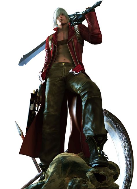 Dante on Demon Corpses Dmc 3 Dante, Devil May Cry 3 Dante, Dante Dmc, Male Fairy, Awakening Art, Whats Wallpaper, Devil May Cry 4, Dante Devil May Cry, Dmc 5