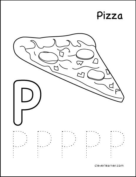 P is for pizza tracing activity P For Pizza Craft, P Is For Pizza Preschool, P Is For Pizza Craft, Pizza Worksheets For Preschool, P Is For Craft, Letter P Preschool Activities, Pizza Crafts For Preschool, P Is For, Pizza Activities For Preschool