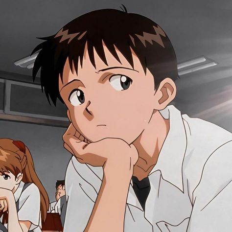 Evangelion Icons, Evangelion Shinji, Shinji Ikari, Evangelion Art, Neon Evangelion, 남자 몸, 캐릭터 드로잉, Neon Genesis, Anime Screenshots