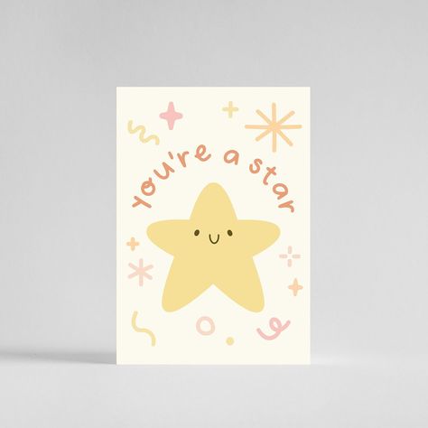 Aesthetic Thank You Cards, Congratulations Card Design, Card Doodles, Positivity Cards, Congratulations Cards Handmade, Encouraging Cards, Positive Cards, Cute Postcards, Cute Greeting Cards