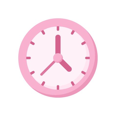 Cute Clock Icons, Pink Clock Icon, Pink Calendar Icon, Jamming Aesthetic, Wallpaper Jam, Clock App Icon, Pink Clock, Emojis Iphone, Pink Calendar