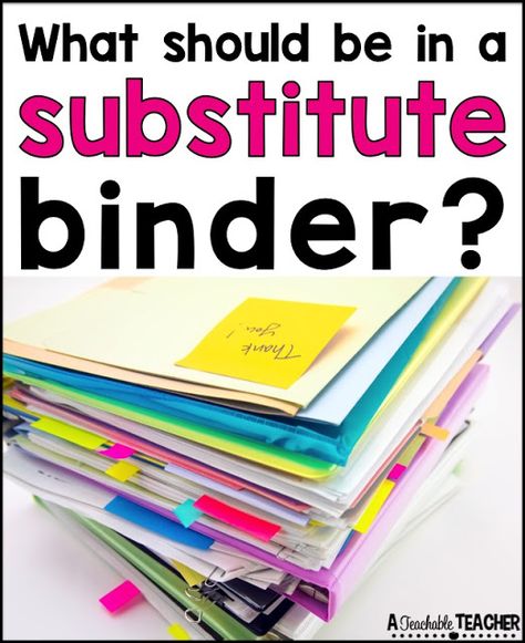 Supply Teacher Binder, Substitute Teacher Tips, Substitute Teacher Binder, Substitute Folder, Substitute Teacher Plans, Substitute Binder, Sub Binder, People Management, Planning School