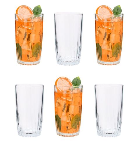 #ad 6 Highball Tumblers Water Juice Cut Edge Glass Cocktail Drinks Glasses 310ml Fruit Juice Cocktails, Juice Party, Drinks Glasses, Blue Drinking Glasses, Glasses Transparent, Drinking Glasses Set, Drink Glasses, Drinks Cocktails, Glasses Drinking