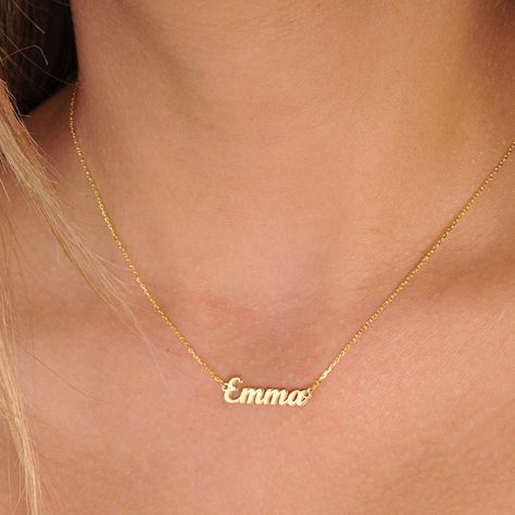 Excited to share this item from my #etsy shop: Tiny Gold Name Necklace,Personalized Gifts,Gold Name Necklace,Personalized Necklace-Gift For Her-Name Jewelry-JX02 Set Rings, Name Necklaces, Cary Nc, Gold Name Necklace, Name Jewelry, Custom Name Necklace, Rings Jewelry, Bridal Set, Gold Plated Necklace