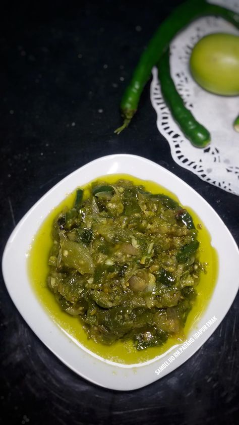 Sambel Ijo, Padang, Asian Food, Palak Paneer, Paneer, Asian Recipes, Ethnic Recipes