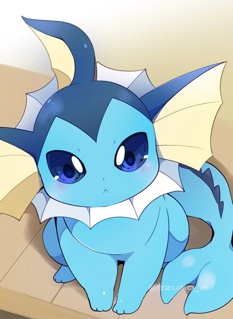 Vaporeon Wallpaper, Vaporeon Art, Pokemon Vaporeon, Eevee Wallpaper, Eevee Cute, Solgaleo Pokemon, Cool Pokemon Cards, Pokemon Eevee Evolutions, Pokemon Gif