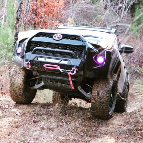 Pink and black 4runner Four Runner Accessories, Girly 4runner, Blacked Out 4runner, 4runner Accessories Girly, Black 4 Runner, Pink 4runner, Toyota 4runner Accessories, Toyota Four Runner, Mom Mobile