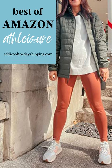 The best women's activewear on amazon! These amazon fashion finds are the best in women's activewear like sport bra, jogger pants, yoga pants, leggings, and more. The perfect winter or spring activewear outfit idea. A cute gym outfit, workout outfit, and athleisure look for women. Active Wear Outfits Winter, Spring Activewear, Cute Athletic Outfits, Workout Gear For Women, Outfit Workout, Activewear Trends, Amazon Fashion Finds, Womens Active Wear Outfits, Supportive Sports Bras