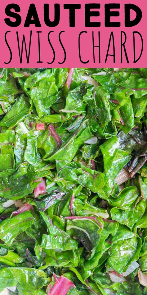 If you have extra swiss chard in the garden, this Easy Sautéed Swiss Chard Recipe is the perfect thing to make with it. The ingredients are simple, yet super flavorful, and really allow the swiss chard to shine. Enjoy as a side dish, add it to bowls or make a big pan and snack on it throughout the day. #swisschard #sauteedgreens #easyrecipe #vegan #gardentotable Cooking Swiss Chard, Swiss Chard Recipe, Sauteed Swiss Chard, Red Chard, Honey Glazed Salmon, Swiss Chard Recipes, Easy Vegetable Side Dishes, Chard Recipes, Vegetarian Meal Plan