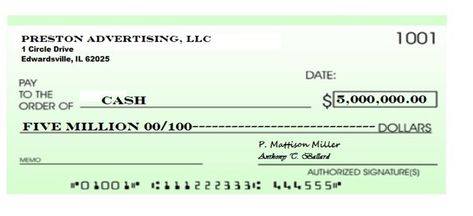 Million Dollar Check, 100 Million Dollars, 3 Million Dollars, 5 Million Dollars, Circle Drive, High Yield Savings Account, High Yield Savings, Bank Check, One Million Dollars