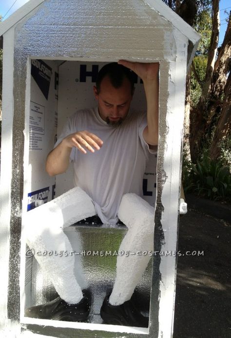 Original Portable Toilet Homemade Costume Diy Porta Potty, Traditional Man, Porta Potty, Potty Toilet, Homemade Costume, Homemade Costumes, Theatre Costumes, Costume Diy, Rubber Gloves