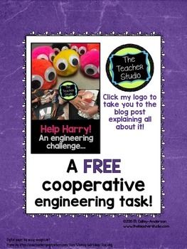 Hands On Science Investigations: Help Harry! Stem Engineering Projects, Stem Centers, Second Grade Science, Scientific Thinking, Science Stem, First Day Activities, Stem Lesson, Engineering Challenge, Stem Classroom