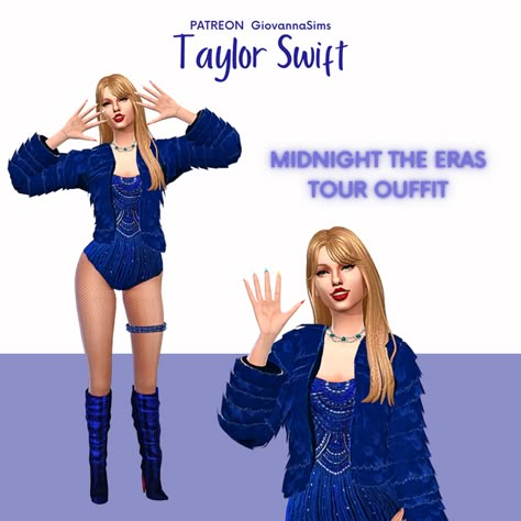 Karma Outfit - The Eras Tour Taylor Swift - Divulgação | Patreon Sims 4 Eras Tour Cc, Taylor Swift Sims 4 Cc, Karma Outfit, Legacy Challenge, Preppy Wardrobe, Clothes Cc, Sims 4 Challenges, Eras Tour Taylor Swift, Eras Tour Taylor