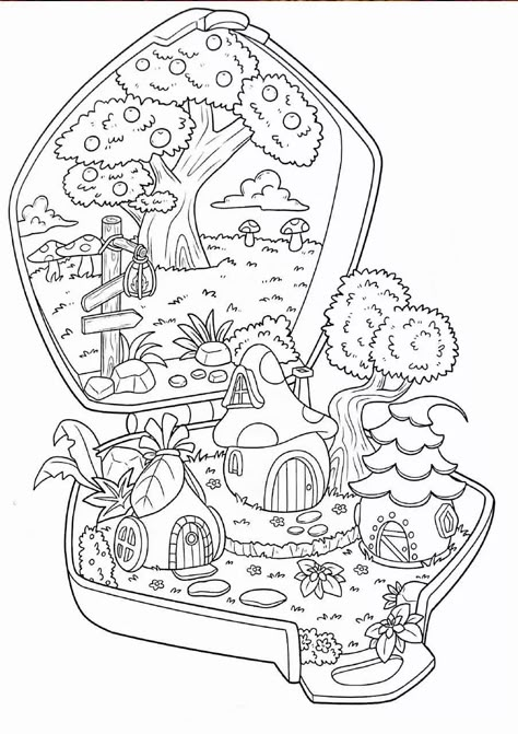 Kleurplaat Pocket World Plant Colouring Pages, Coloring Pages Adult Aesthetic, Peaceful Coloring Pages, Cool Colouring In Pages, Knitting Coloring Pages, Mad Hatter Coloring Pages, Cute Witchy Coloring Pages, Colouring Pages Bold And Easy, Disney Coloring Sheets For Adults