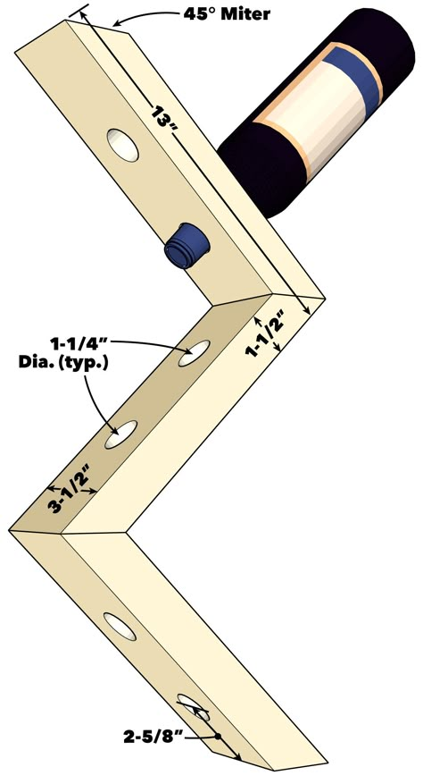 Saturday Morning Workshop: How to Build a Wall-Mounted Wine Rack | The Family Handyman Wine Rack Ideas, Wood Wine Rack Diy, Diy Wine Rack Projects, Wine Rack Projects, Wood Pallet Wine Rack, Wine Rack Plans, Wine Rack Design, Pallet Wine Rack, Pallet Wine