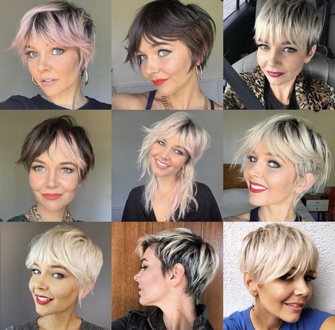 Briana Cisneros Hair, Shaggy Bob Haircut, Hair Evolution, Funky Short Hair, Cute Short Haircuts, Boring Hair, Super Short Hair, Mom Hairstyles, Funky Hairstyles