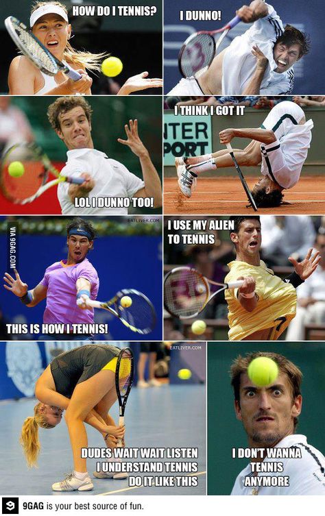 I forgot how to tennis How To Play Tennis, Tennis Funny, Tennis Quotes, Sports Memes, 웃긴 사진, Play Tennis, Tennis Player, Sports Humor, Tennis Players