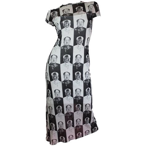 Vivienne Tam Mao Pop Art Maxi Dress, S / S 1995  | From a unique collection of rare vintage Maxi Dresses at https://www.1stdibs.com/fashion/clothing/day-dresses/maxi-dresses/. Pop Art Dress, Mao Zedong, Pop Art Fashion, Prints Fashion, Vivienne Tam, Unique Clothing, Vogue Magazine, Opening Ceremony, Printed Dress