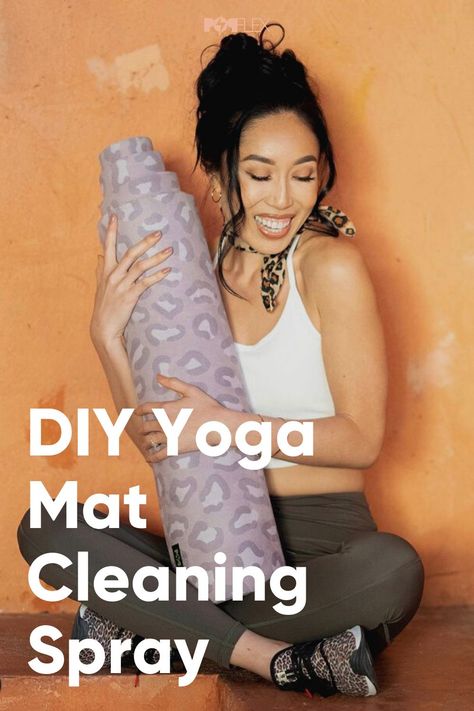 Diy Yoga Mat Cleaner, Diy Yoga Mat, Popflex Active, Yoga Mat Cleaner, Natural Cleaner, Yoga Mat Storage, Diy Yoga, Pop Pilates, Water Challenge