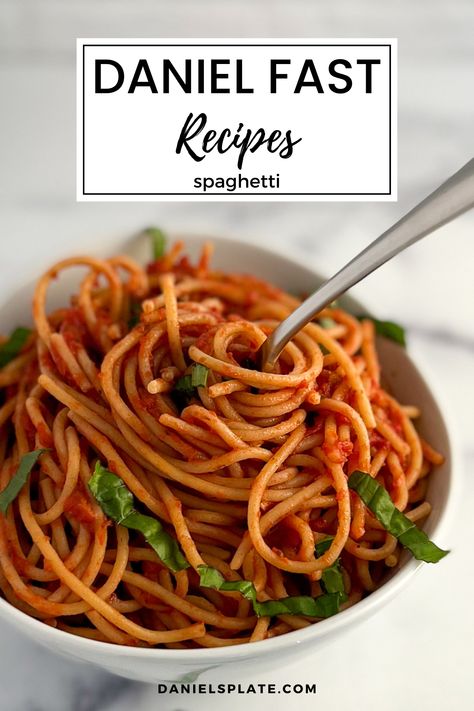 Daniel Fast Whole Wheat Pasta Recipes, Daniel Fast Pizza Recipes, Daniel Fast Stir Fry, Daniel Fast Sauces, Daniel Fast Dinner Ideas, Daniel Fast Spaghetti, Daniel Fast Pasta Recipes, Daniel Fast Meal Ideas, Daniel Fast Pasta