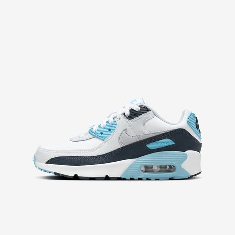 Nike Air Max 90 Big Kids' Shoes Airmax 90s, Nike Air Max 90s, Air Max 90s, Big Baby, Nike Shoes Air Max, Shoes Air, Shoe Inspo, How Big Is Baby, Shoes White