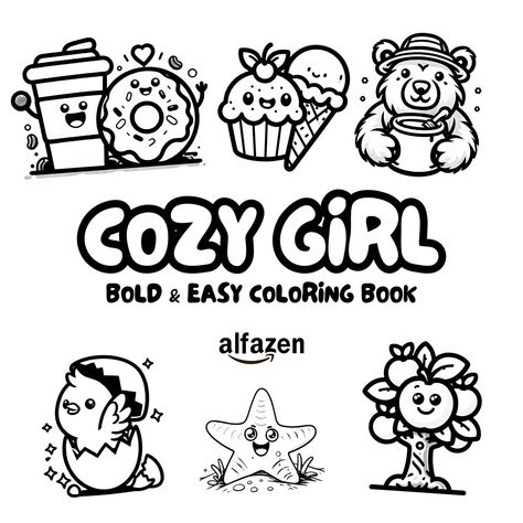 Cozy girl coloring book by AlfaZen, link in bio Cozy Girl Coloring Book, Female Books, Coloring Books, Link In Bio, Zen, Coloring Pages, Books, Color, Colouring Pages