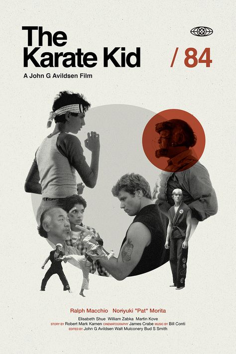 Part Studio Karate Graphic Design, Concert Poster Design Graphics, Karate Kid Movie Poster, Karate Kid Poster, Sport Graphic Design, Minimalist Design Poster, Karate Poster, Kids Movie Poster, Graphic Design Exhibition