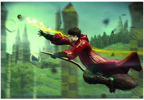 Harry Potter Quidditch Art, Quidditch Poster, Harry Potter School, Harry And Ginny, Harry Potter Quidditch, Neville Longbottom, Harry Potter Images, Ginny Weasley, Albus Dumbledore