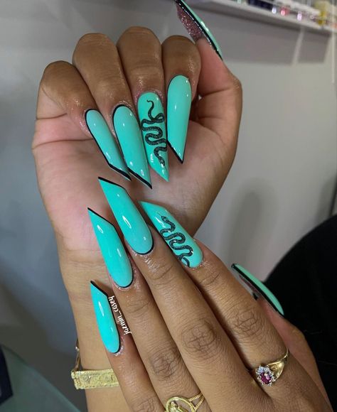 Lipstick Nails Design, Lipstick Nails Shape, Neon Patterns, Lipstick Nail, Nail Appointment, Lipstick Nails, Back At It Again, Exotic Nails, Nail Idea