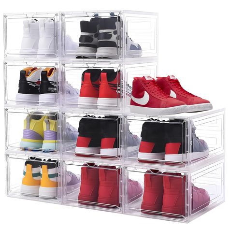 Plastic shoe boxes