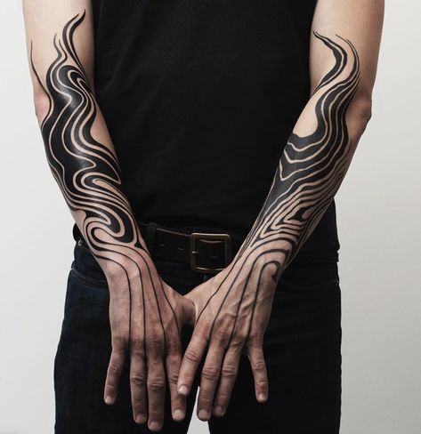 Gabriel Schama, 2spirit Tattoo, Blackout Tattoo, Tattoo Trend, Tattoo Prices, 4 Tattoo, Black Ink Tattoos, Abstract Tattoo, Pattern Tattoo