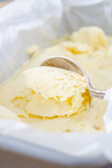 Refreshing ginger ice cream made from fresh ginger with pops of candied ginger. This ice cream is a palate cleanser/dessert in one. Ginger Ice Cream, Palate Cleanser, Make Simple Syrup, No Churn Ice Cream, Candied Ginger, Refreshing Desserts, Homemade Gluten Free, Prep Recipes, Make Ahead Meals