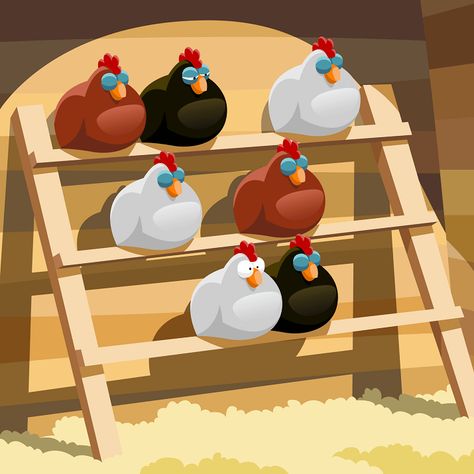 Ladder Chicken Roosting Perch Chicken Perches, City Chicken, Chicken Roost, Chickens In The Winter, Chicken Barn, Diy Chicken Coop Plans, Chicken Tractor, Coop Design, Coop Plans